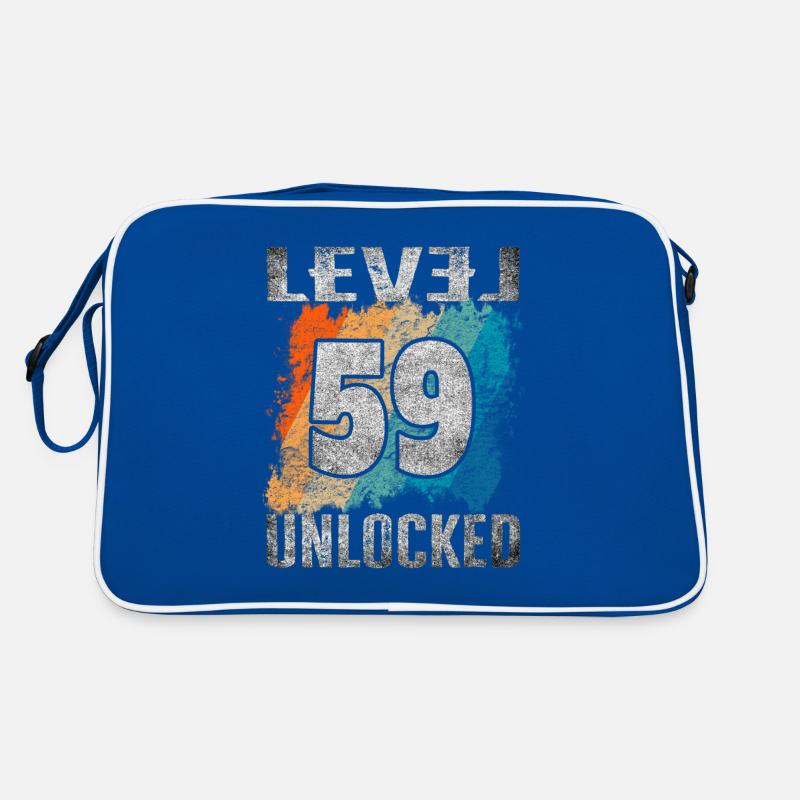 Birthday Gift Level Unlocked 59 years Retro Bag