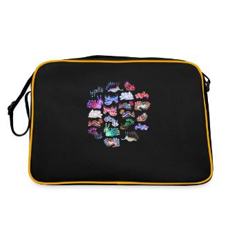 Conception de la plongée sous-marine en nudibranche - Sac Retro - noir/or - Dos