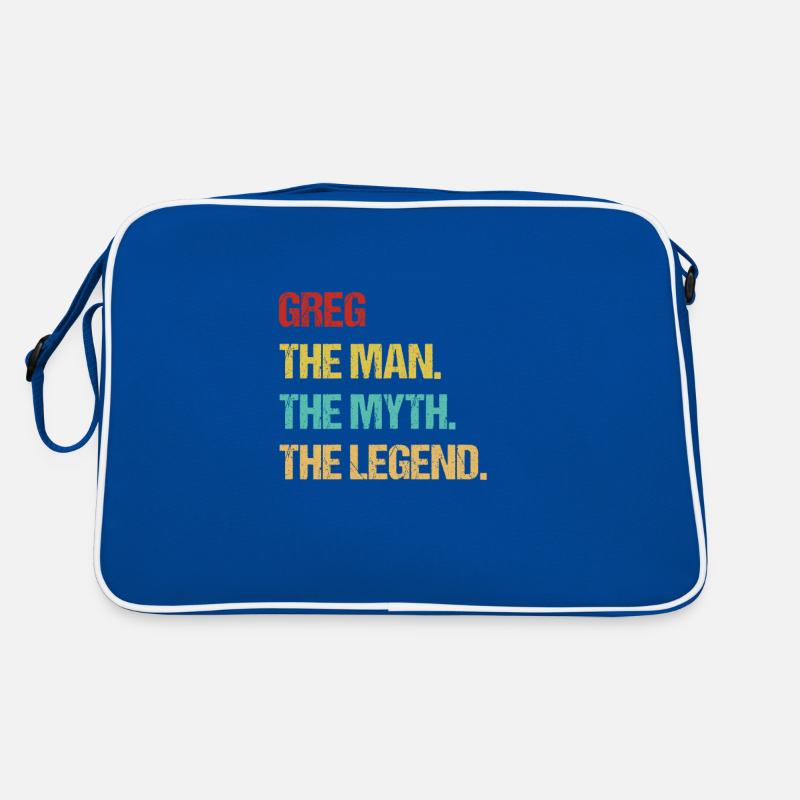 Herren Greg Name Geschenk Design Retro Tasche
