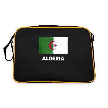 Algeria Flag design | Algerian design - Retro Bag - black/gold - Back