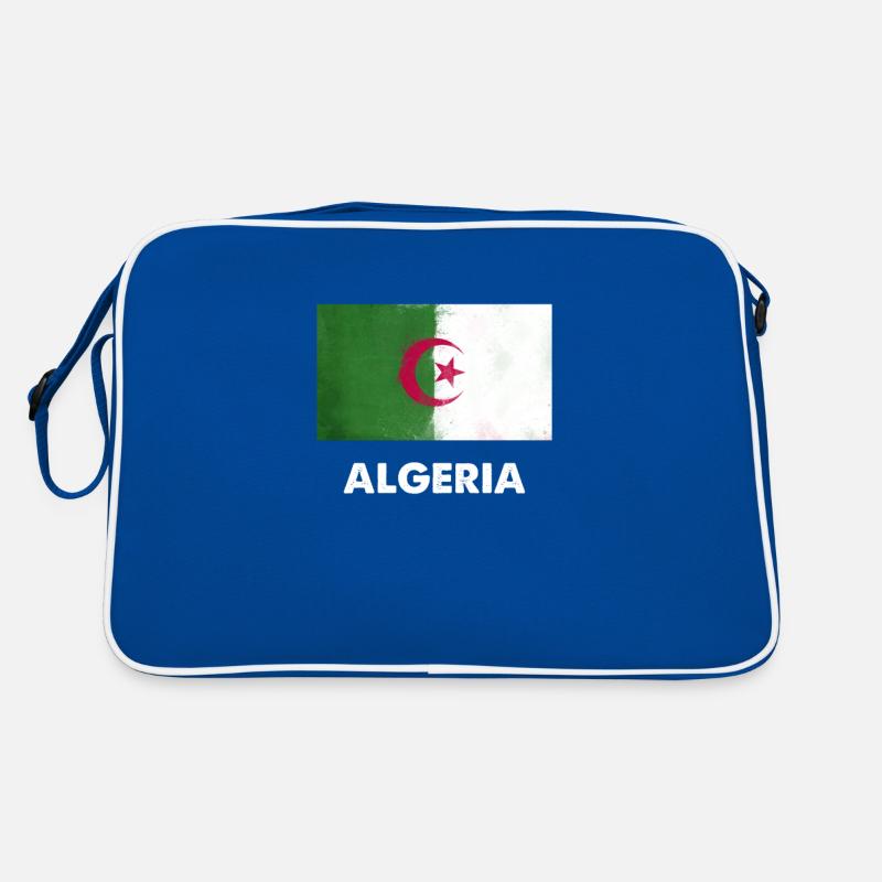 Conception du drapeau de l'Algérie | Design algérien Sac Retro