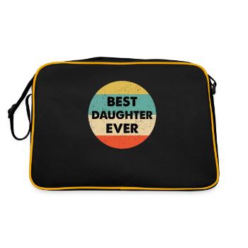 Meilleure fille jamais conçue - Sac Retro - noir/or - Dos