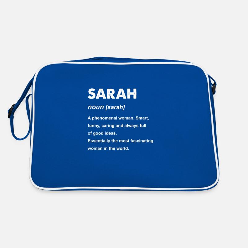 Conception de cadeau de nom de Sarah Sac Retro