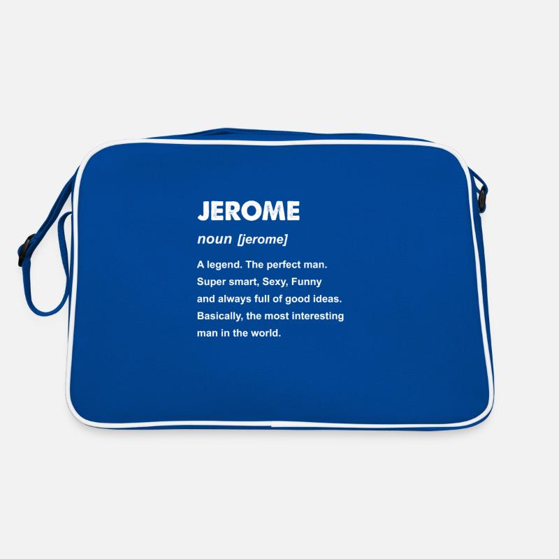 Herren Jerome Name Geschenk Design Retro Tasche