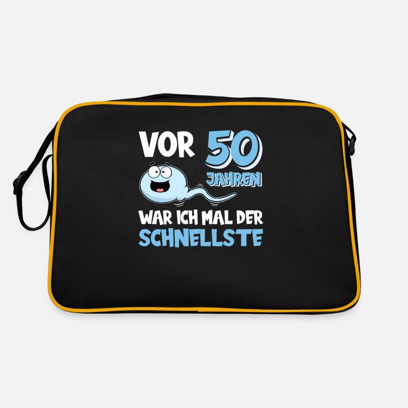 Vor 50 Jahren war ich der schnellste lustiges Retro Tasche