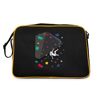 Climbing Boulder wall Rock climbers Bouldering - Retro Bag - black/gold - Back