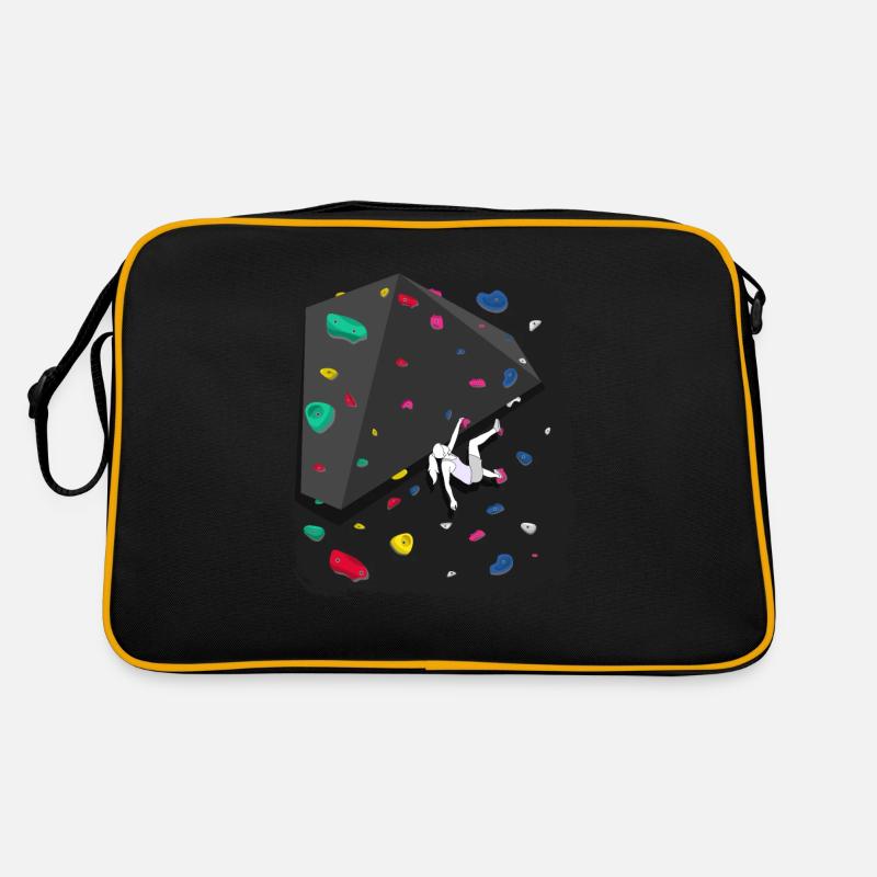Klettern Boulderwand Felskletterer Bouldern Retro Tasche