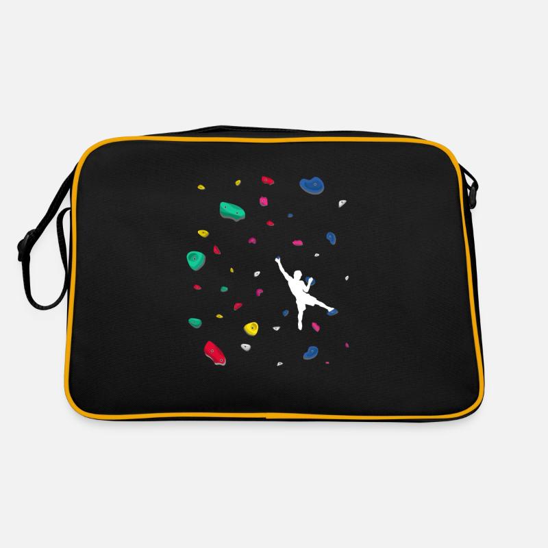 Klettern Boulderwand Felskletterer Bouldern Retro Tasche