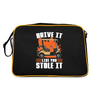 Fahren Sie Es, Als Hätten Sie Es Für Golfer - Retro Tasche - Schwarz/Gold - Hinten