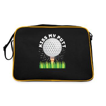 Kiss My Putt pour les golfeurs - Sac Retro - noir/or - Dos