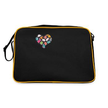 Heart book for book lovers - Retro Bag - black/gold - Back