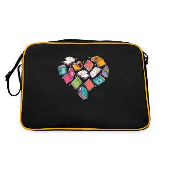 Heart book for book lovers - Retro Bag - black/gold - Back