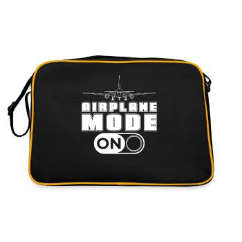 Mode Avion sur Pilot Airplane Lover Aviation - Sac Retro - noir/or - Dos