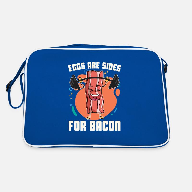 Egg pages for bacon breakfast bacon lover flei Retro Bag