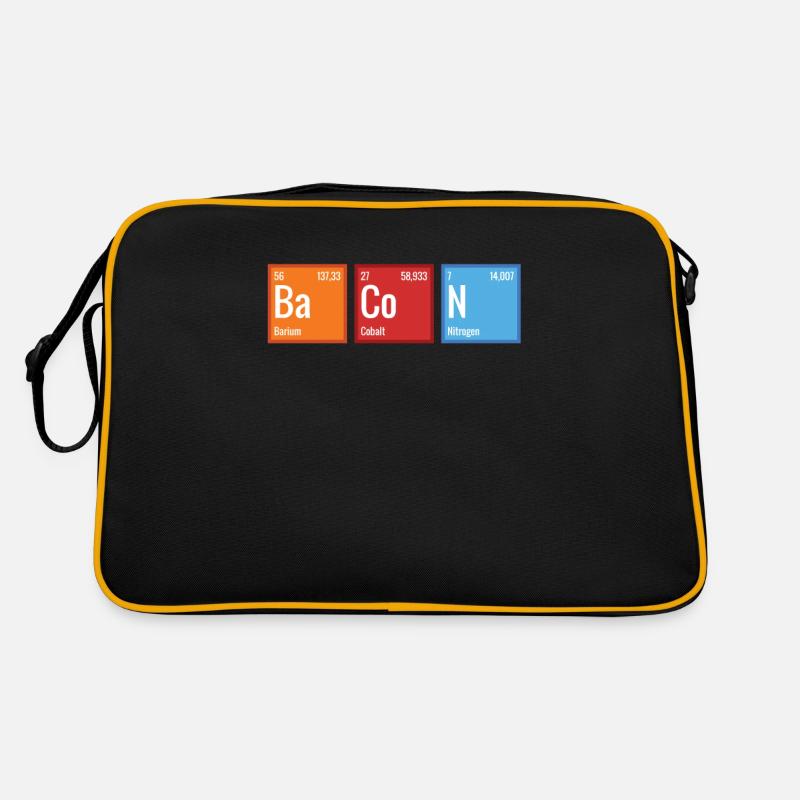 Bacon Tableau périodique Petit déjeuner Bacon Lovers Flei Sac Retro