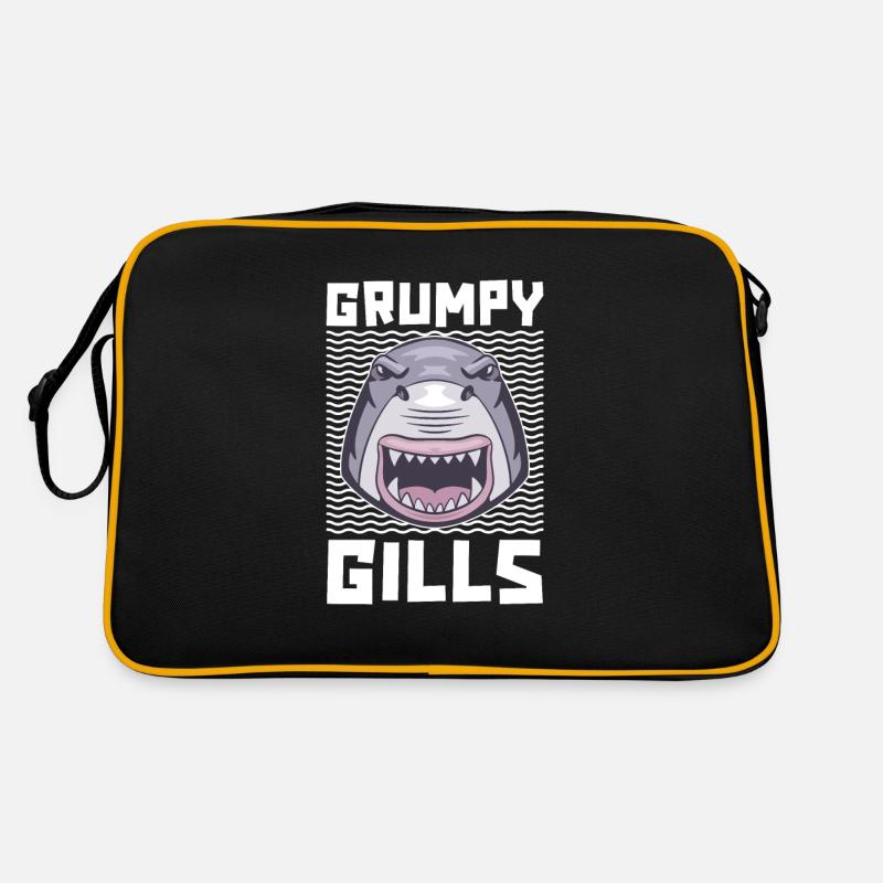 Grumpy Gills For Shark Lovers And Marine Biologists Retro Bag