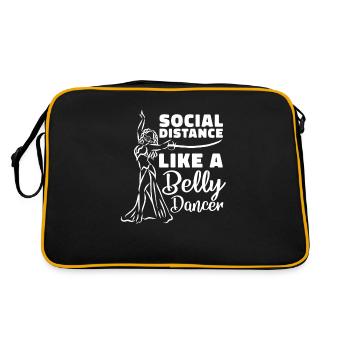 Distance sociale comme une danseuse du ventre - Sac Retro - noir/or - Dos
