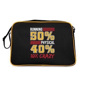 Courir 50% de course physique de fond - Sac Retro - noir/or - Dos