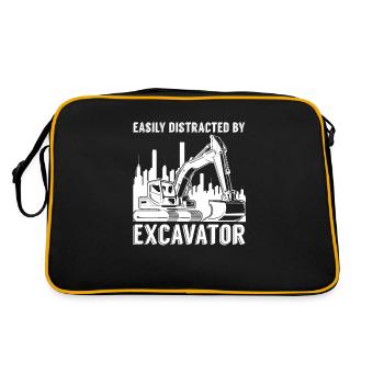 Facile de l’excavatrice pour excavatrice distraite - Sac Retro - noir/or - Dos