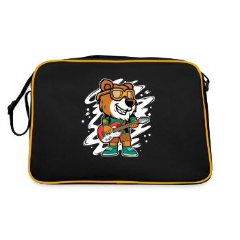Tiger-gitarrist Cooler - Retro Tasche - Schwarz/Gold - Hinten