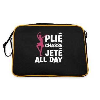 Pliè Chassè Jetè All Day Ballerina - Retro Tasche - Schwarz/Gold - Hinten