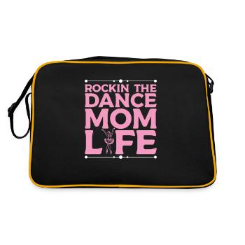 Rockin' The Dance Mom Life Ballett Mom Ballet - Retro Tasche - Schwarz/Gold - Hinten