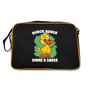 Charlatan Charlatan Donnez-moi une collation Canard amoureux Canard Canards - Sac Retro - noir/or - Dos