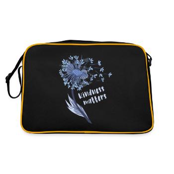 Kindness matters - Retro Bag - black/gold - Back