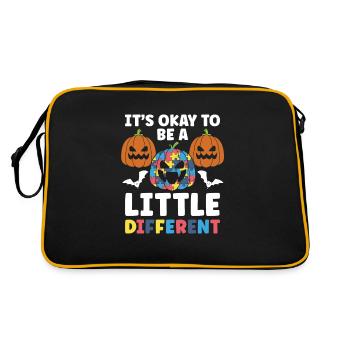 It's okay to be a little different than - Retro Bag - black/gold - Back
