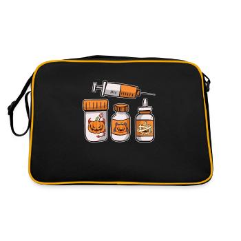 Capsules de seringue Nurse Halloween Party - Sac Retro - noir/or - Dos