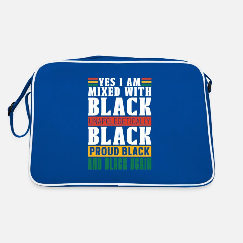 Stolzer Schwarzer Afroamerikaner Der Schwarzen Retro Tasche
