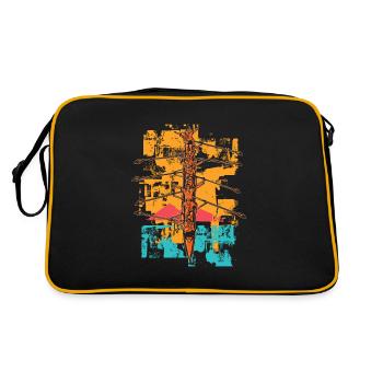 Éclaboussures de peinture Dragon Boat Racing Pagayeurs Drache - Sac Retro - noir/or - Dos