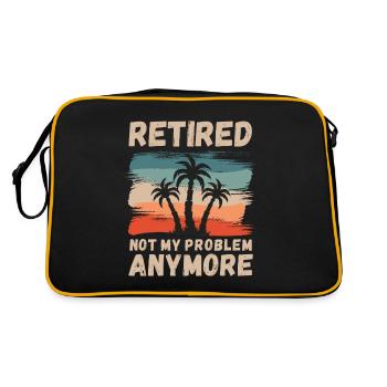 Retraités, ce n’est plus mon problème - Sac Retro - noir/or - Dos