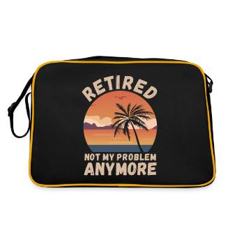 Retraités, ce n’est plus mon problème - Sac Retro - noir/or - Dos