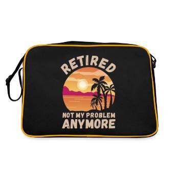 Retraités, ce n’est plus mon problème - Sac Retro - noir/or - Dos