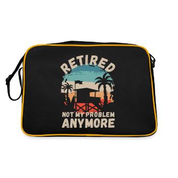 Retraités, ce n’est plus mon problème - Sac Retro - noir/or - Dos