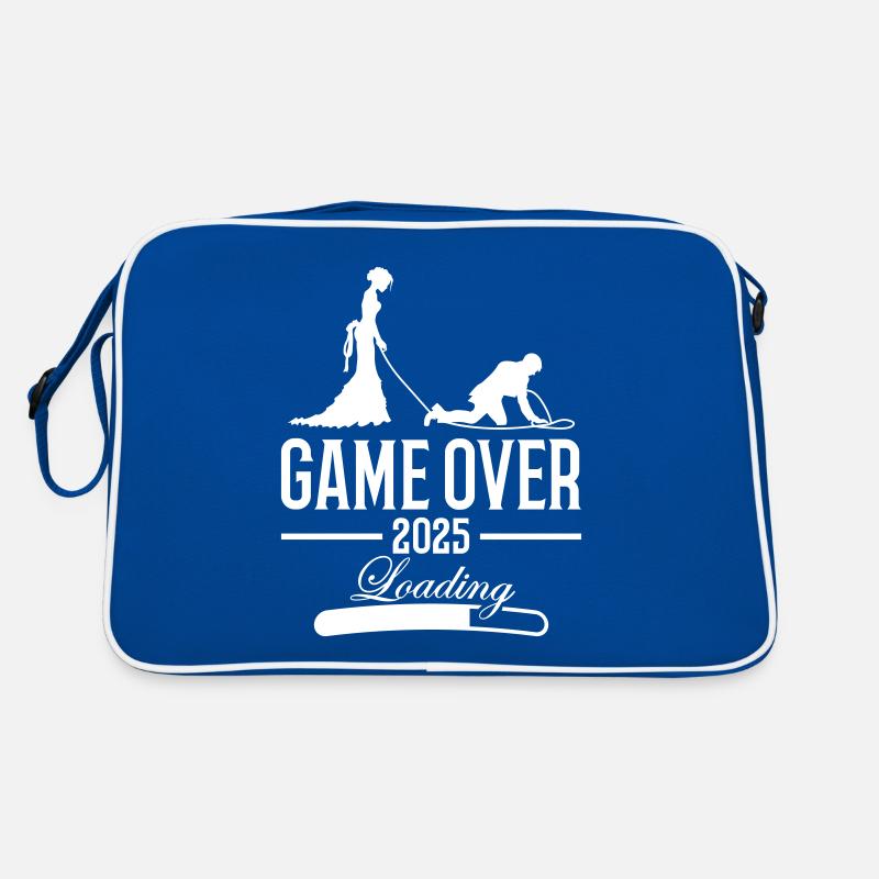 Hochzeit Loading 2025 Game Over Retro Tasche