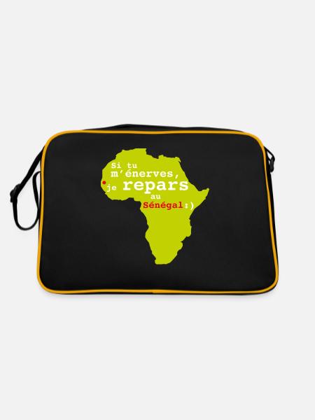 si tu m'énerves.png - Sac Retro - noir/or - Dos