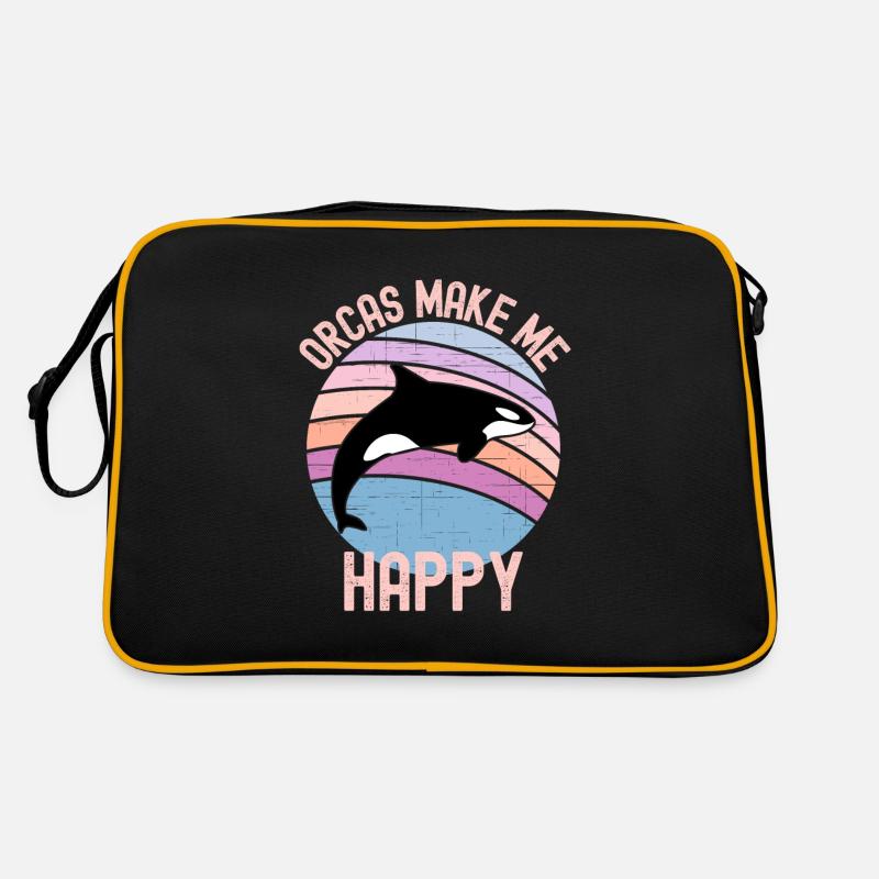 Orques Make Me Happy - Sac Retro - noir/or