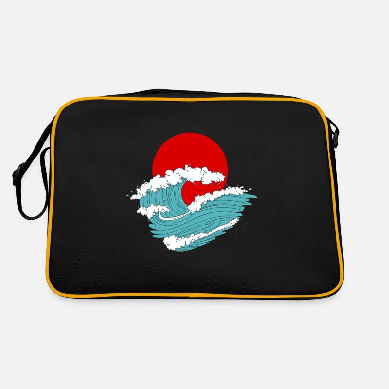 Japanese Wave Asian retro tattoo art Retro Bag