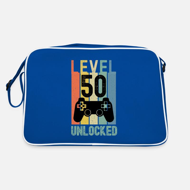 Level 50 Unlocked Funny Gaming Retro Bag