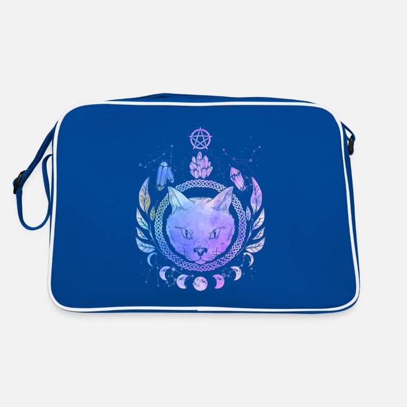 Occult Cat Magic Symbol Wicca Goth Cats Retro Bag