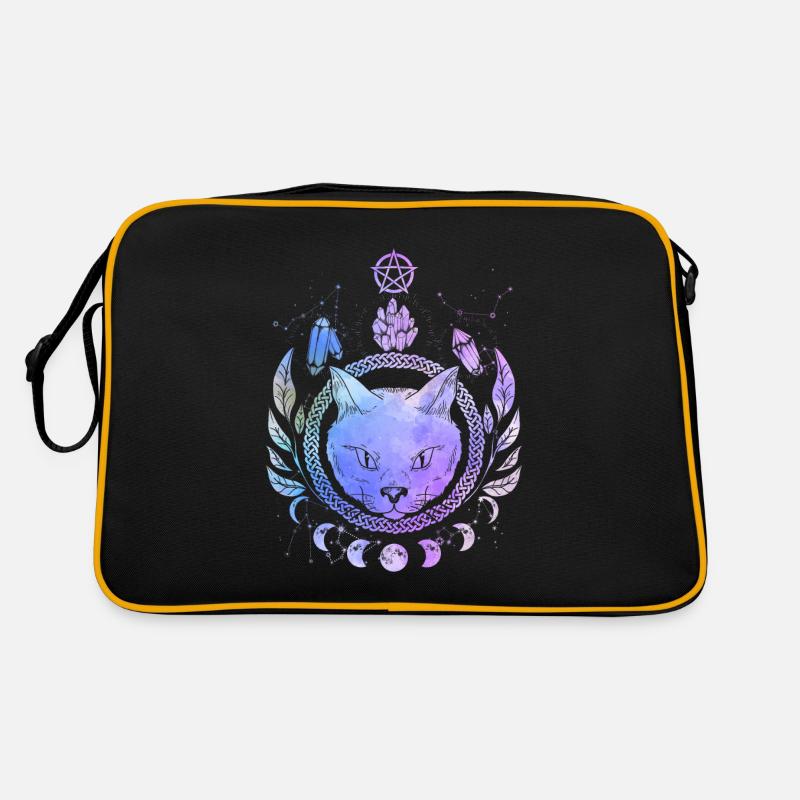 Occult Cat Magic Symbol Wicca Goth Cats Retro Bag