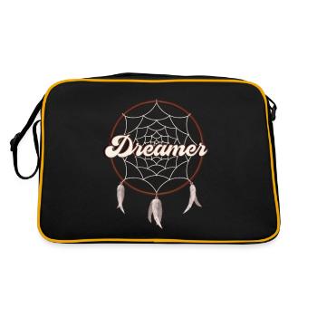 Rêveur - Rêveur, Attrapeur de rêves - Sac Retro - noir/or - Dos