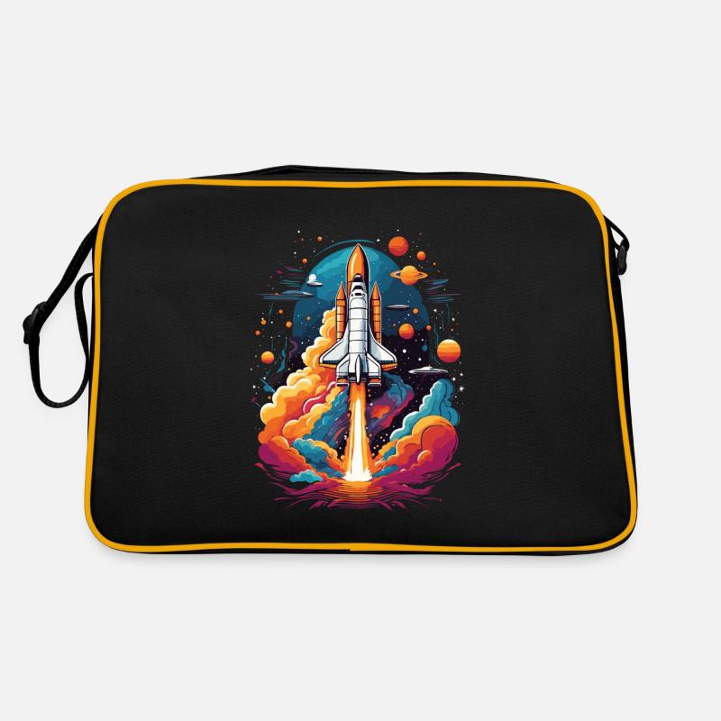 Space Shuttle Astronaut Rocket Space Adventure Retro Bag