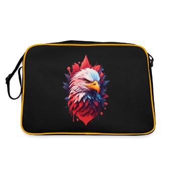 Aesthetic Eagle Freedom & Pride of Bird Design - Retro Bag - black/gold - Back