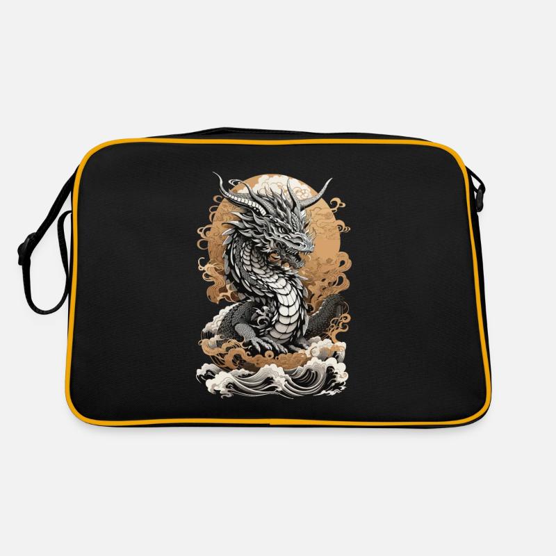 Dragon dans le style ukiyo-e retro art esthétique Sac Retro