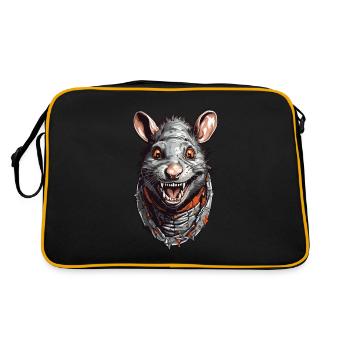 Fantasmagorique Halloween Rat Rat Lover - Sac Retro - noir/or - Dos
