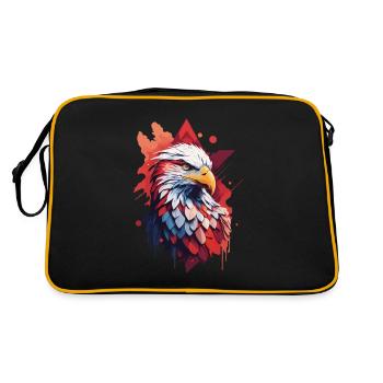 Eagle Crest Aesthetics Bird Pride Design - Retro Bag - black/gold - Back