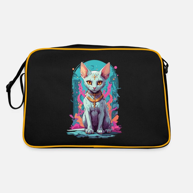 Kawaii Gothic Sphynx Katze Pastel Okkult Design Retro Tasche
